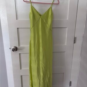 A New Day Vibrant Green Sleeveless Dress